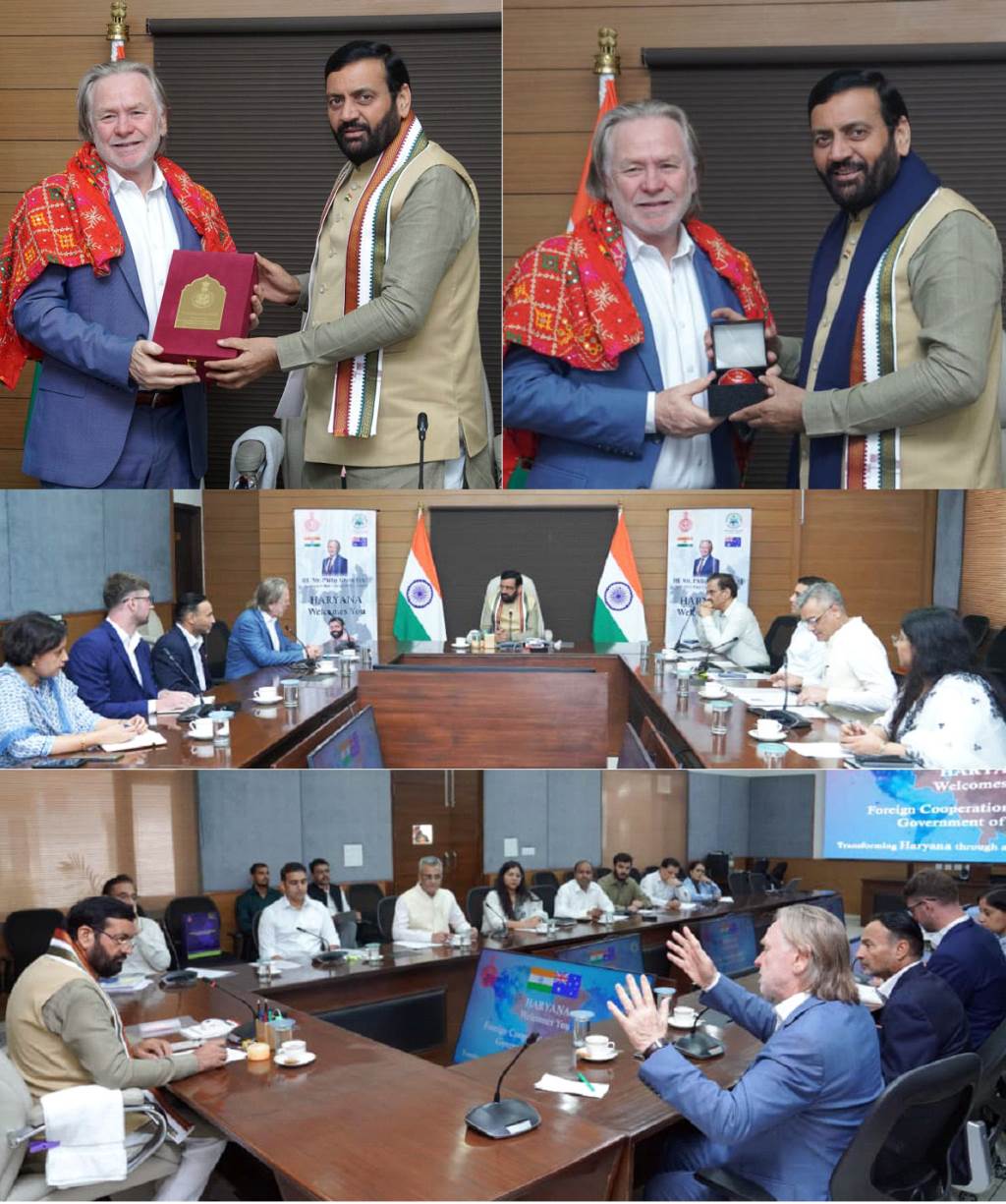 Haryana and Australia Have Vast Potential for Cooperation in Education Skills Innovation and Investment Chief Minister Shri Nayab Singh Saini